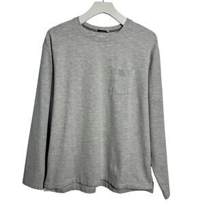 Coolibar UPF 50 Long‎ Sleeve Shirt Men L Gray Cotton Blend Outdoor Golf Sport